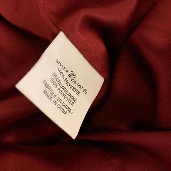 EUC Laura Blazer Jacket - Size 8 Small - Deep Brick Red - Picture 2 of 3